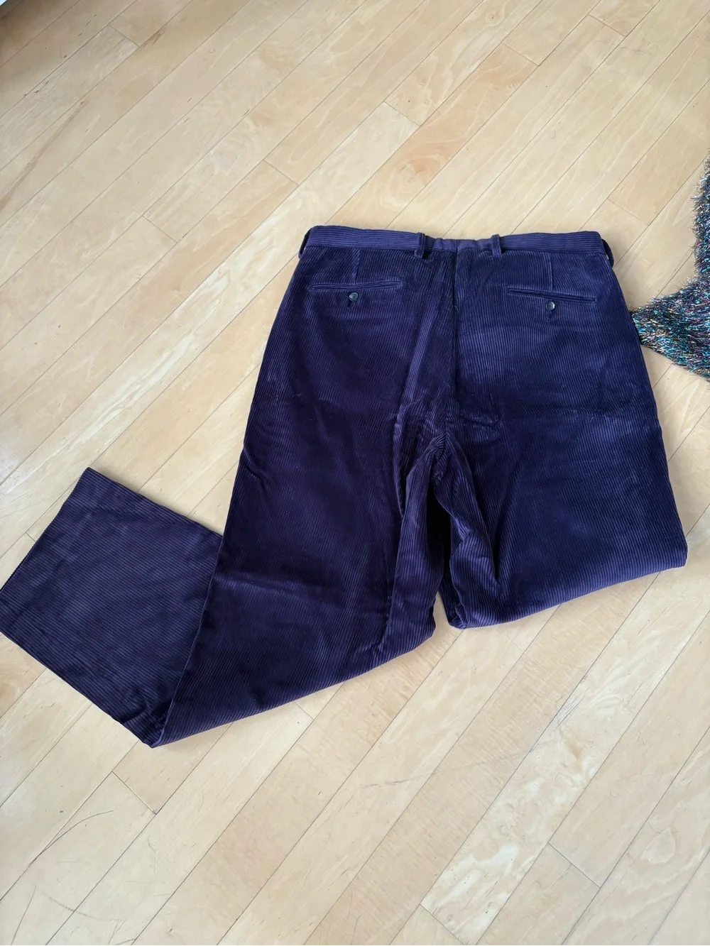 Noah Purple Corduroy Trousers